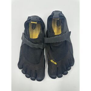 Vibram FiveFingers Black with Yellow Accents Athletic Toe Shoes